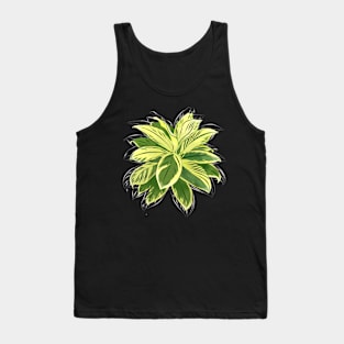 Botanical Bliss: Leafy T-Shirt Art Tank Top